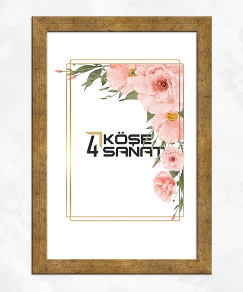 20'lik Altın Rengi Poliresin Çerçeve