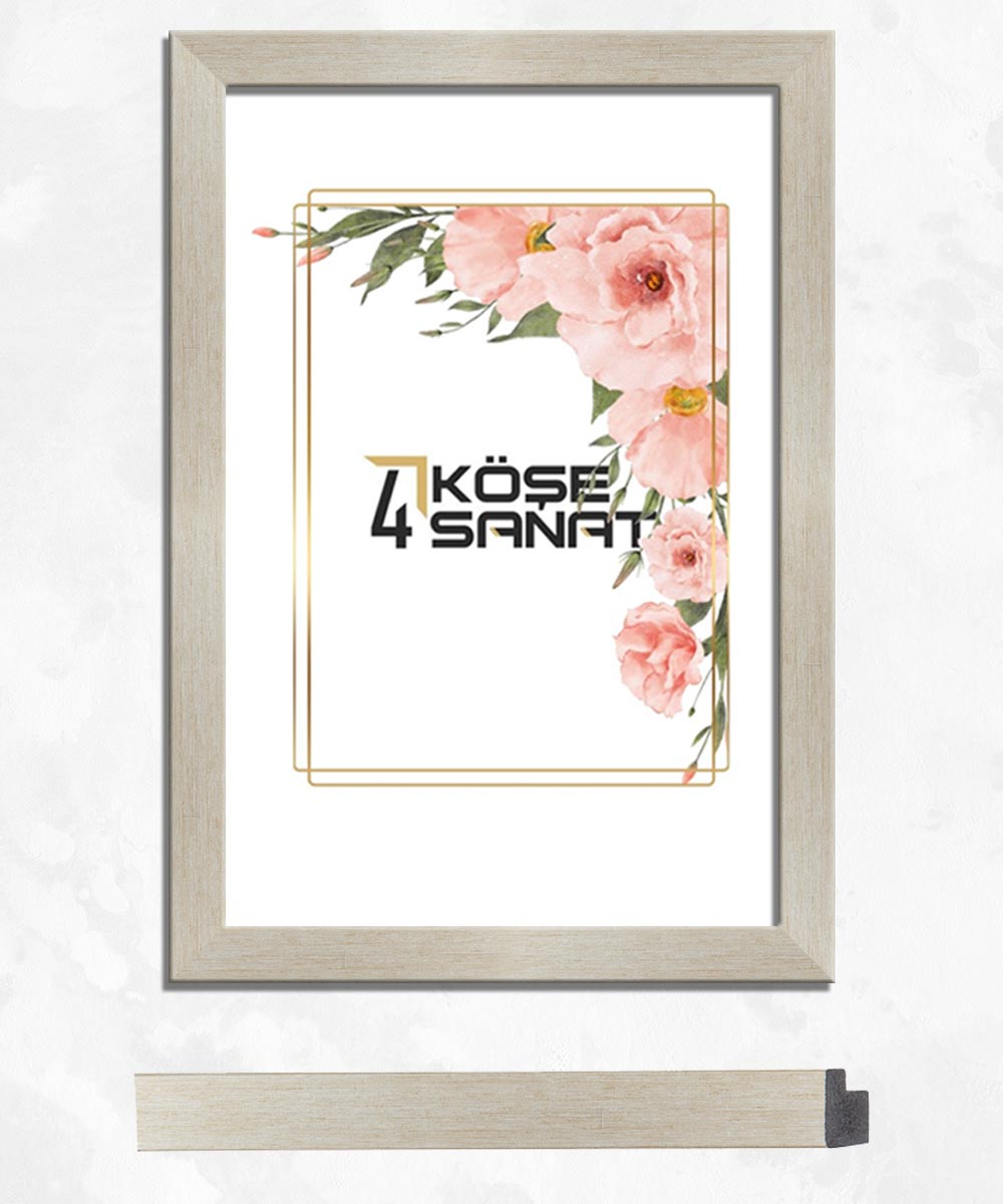 20'lik Platin Rengi Poliresin Çerçeve