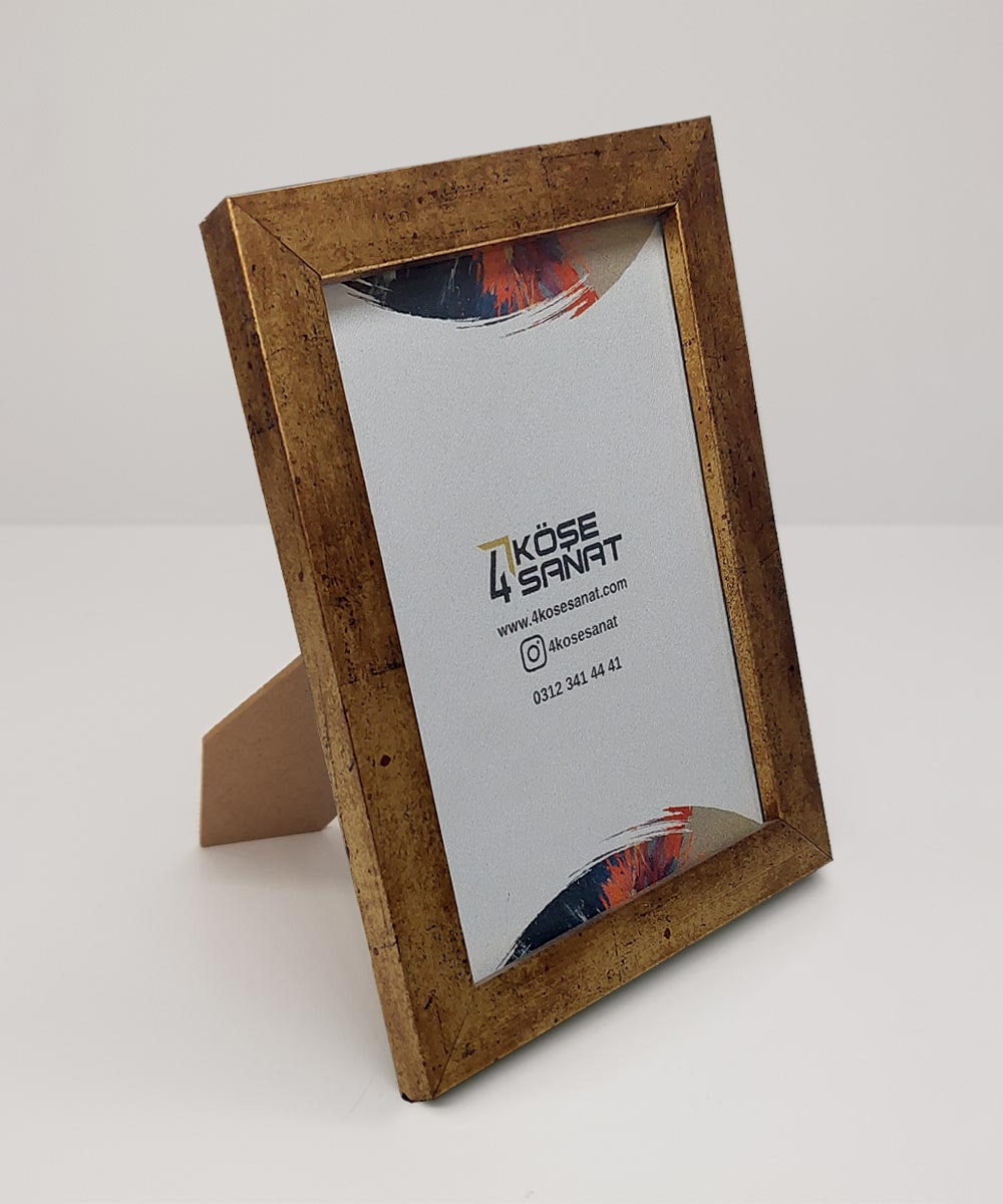 20'lik Oksit Altın Rengi Poliresin Çerçeve