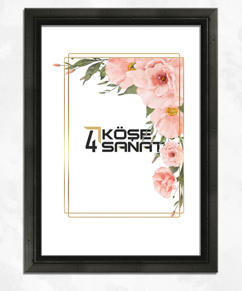 27'lik Ahşap Siyah Çerçeve