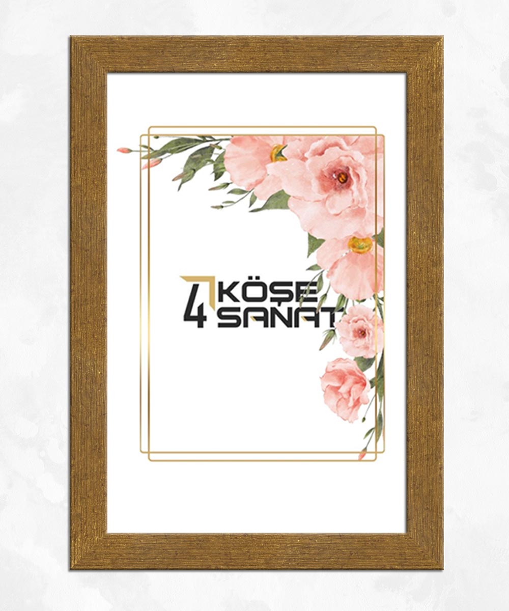 30'luk Altın Rengi Poliresin Çerçeve