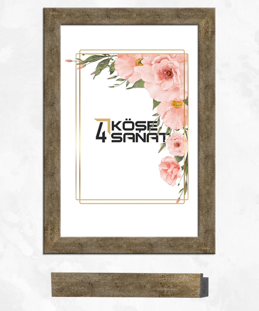 30'luk Oksit Gümüş Rengi Poliresin Çerçeve