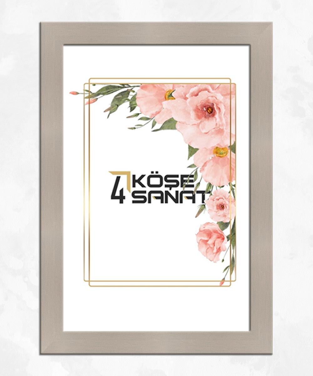 30'luk Platin Rengi Poliresin Çerçeve