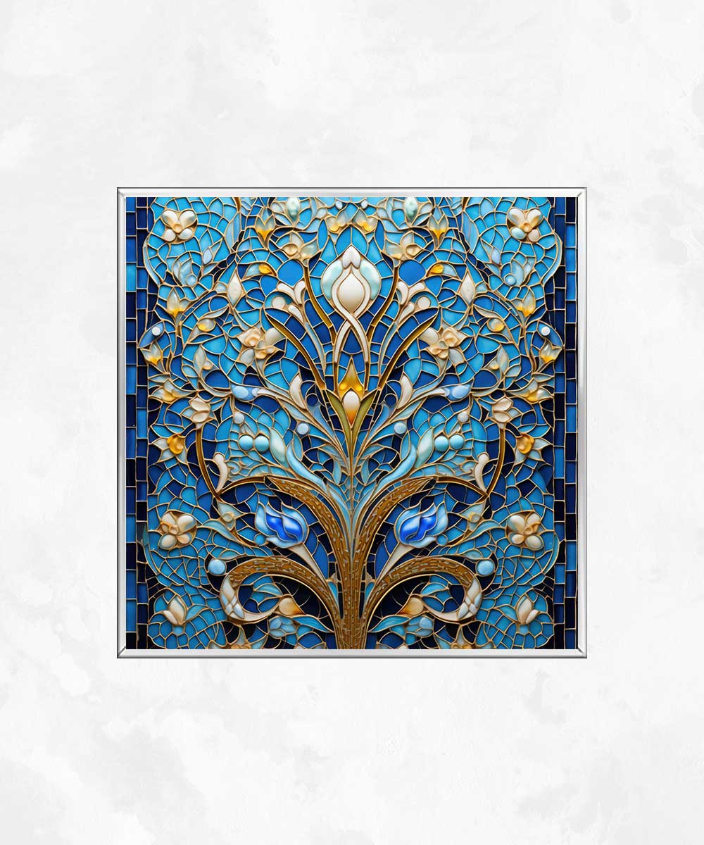 Vitray Desenli Lightbox – LED Işıklı Sanat Aydınlatması