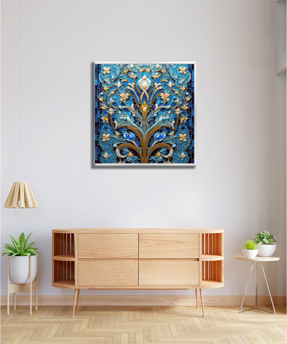 Vitray Desenli Lightbox – LED Işıklı Sanat Aydınlatması