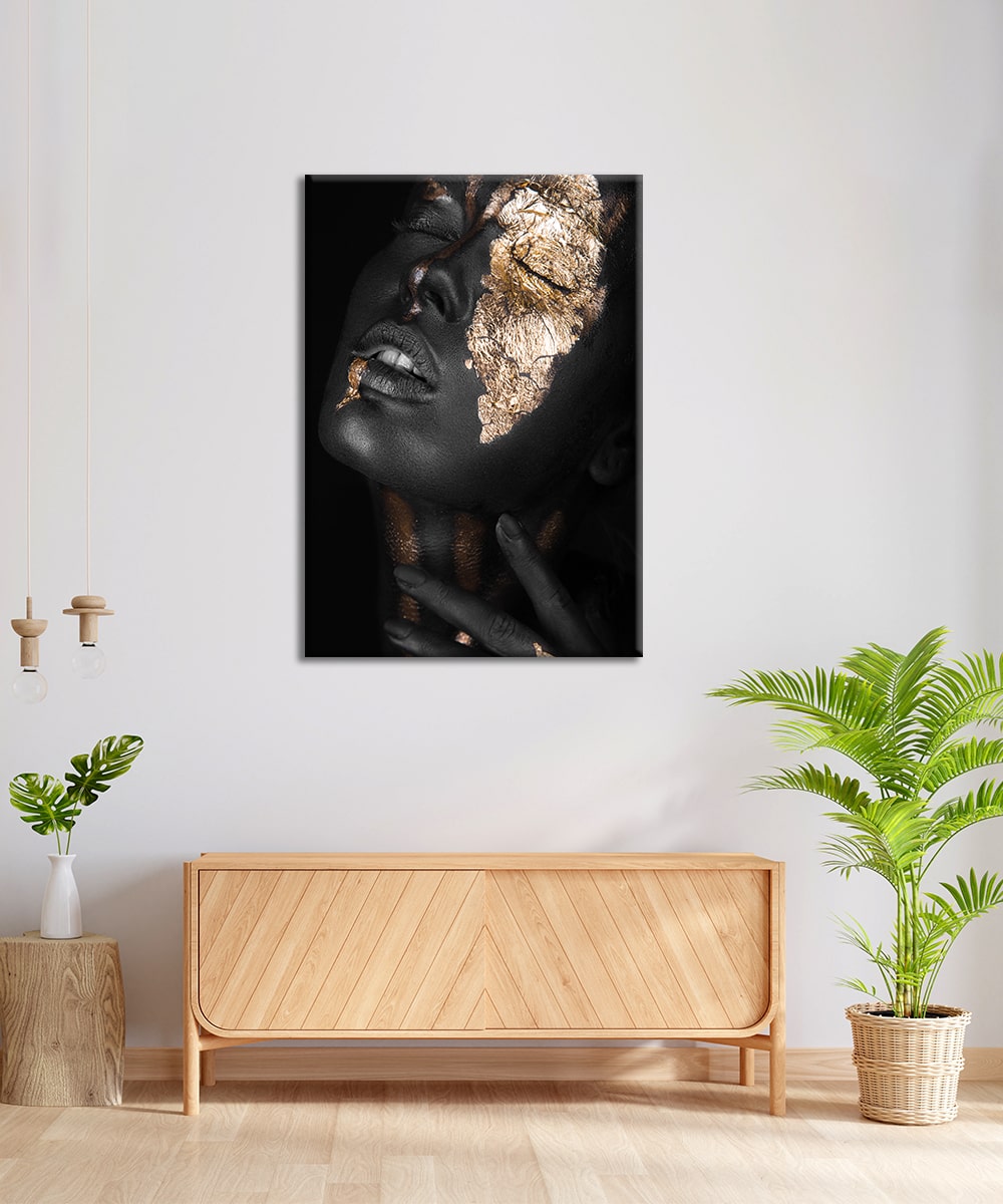 Altın Yansıma – Modern Pleksi Sanatsal Tablo