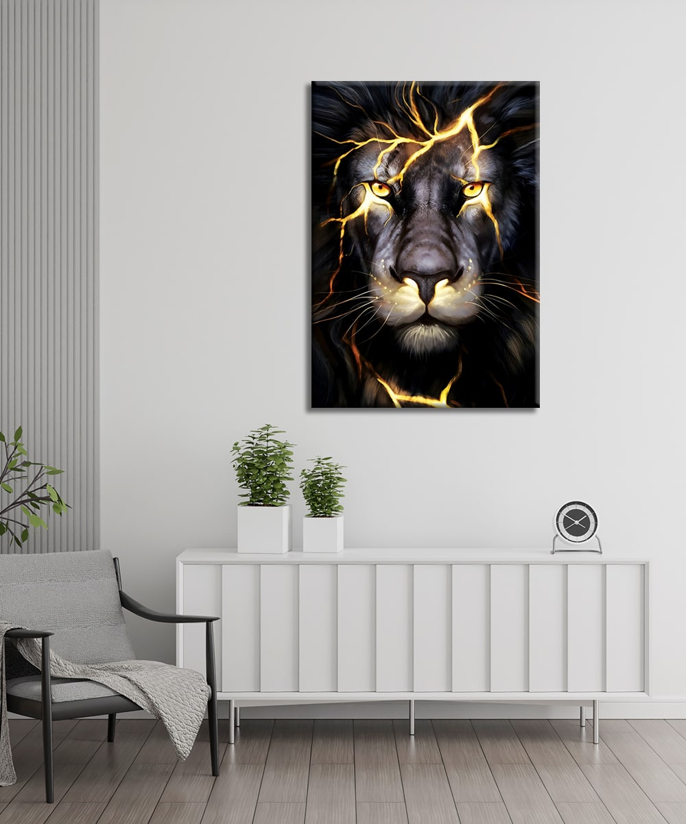 Regal Roar - Çerçevesiz Cam Tablo