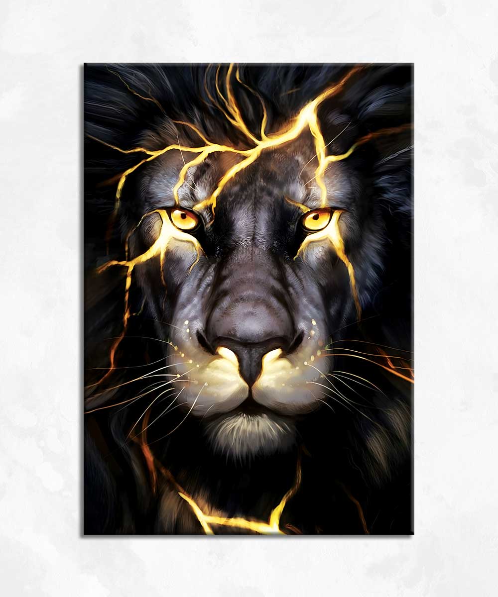 Regal Roar - Çerçevesiz Cam Tablo