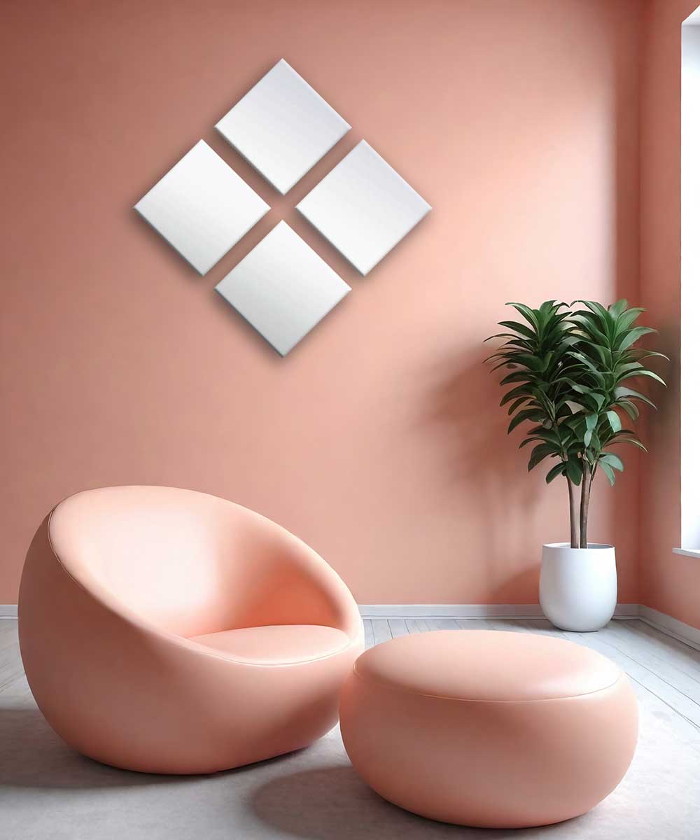 PureSquare – Dekoratif Kare Kesim Ayna