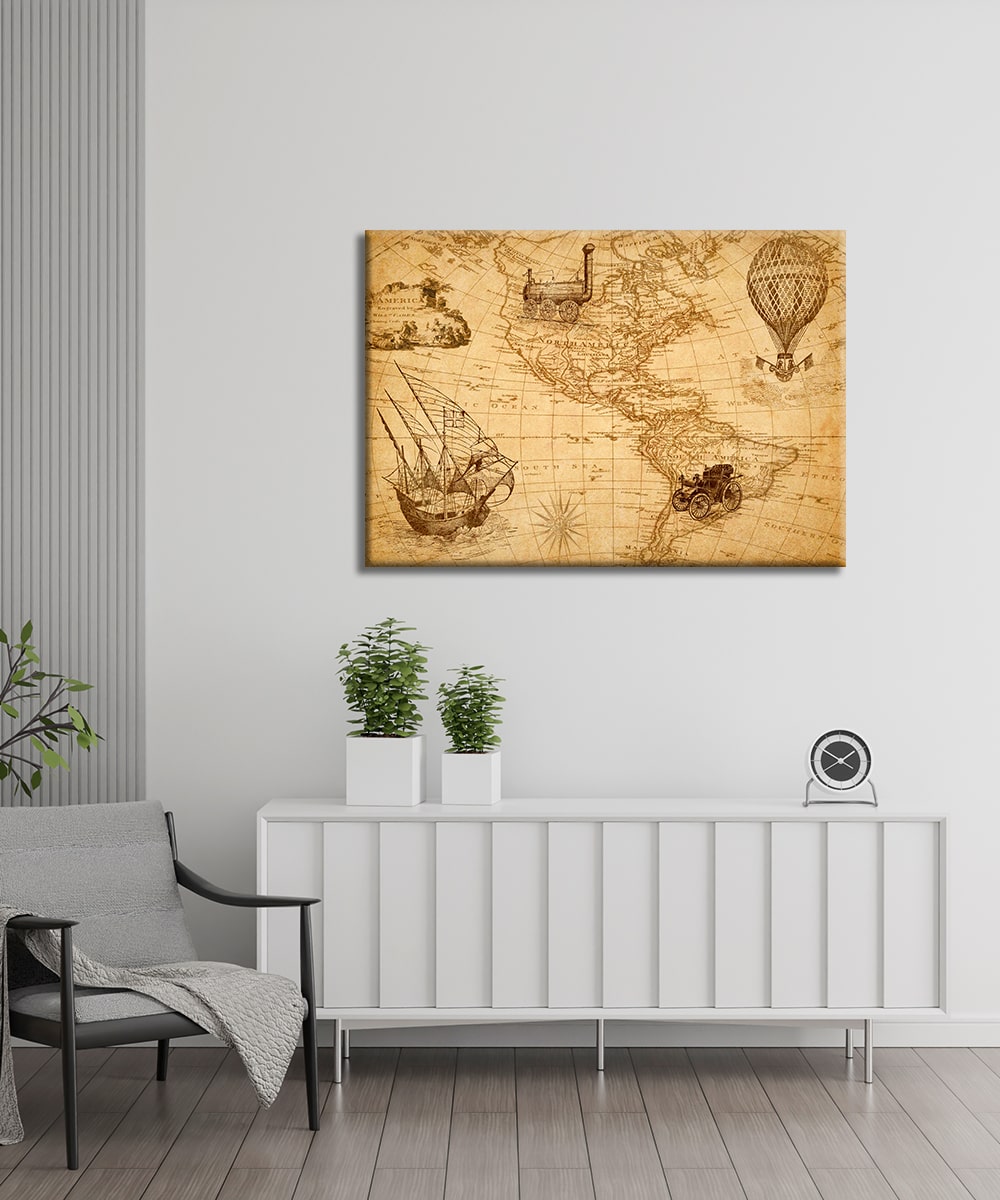 Terra Antiqua - Çerçevesiz Cam Tablo