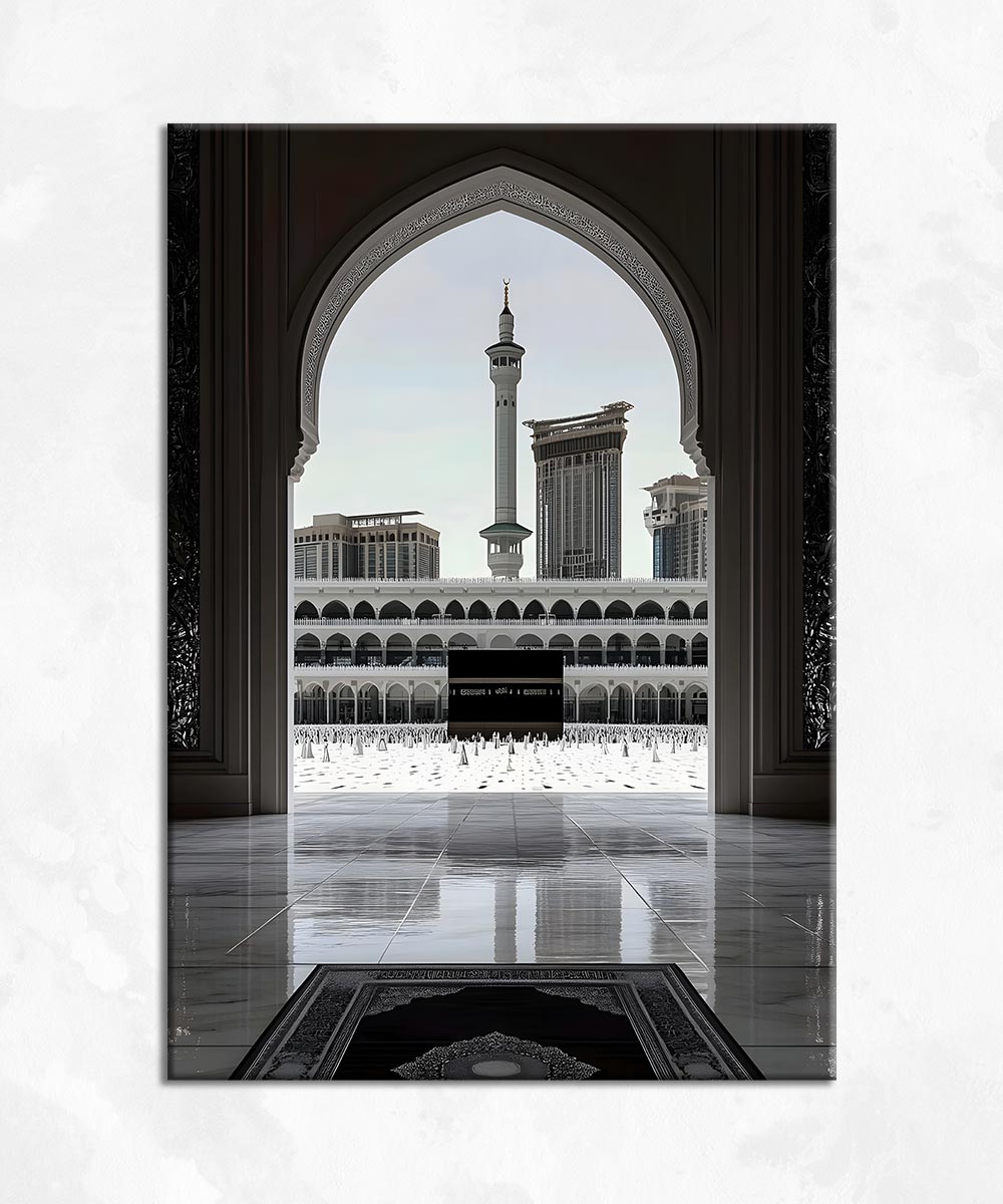 Harem’in Sessizliği – Kâbe Manzaralı Kanvas