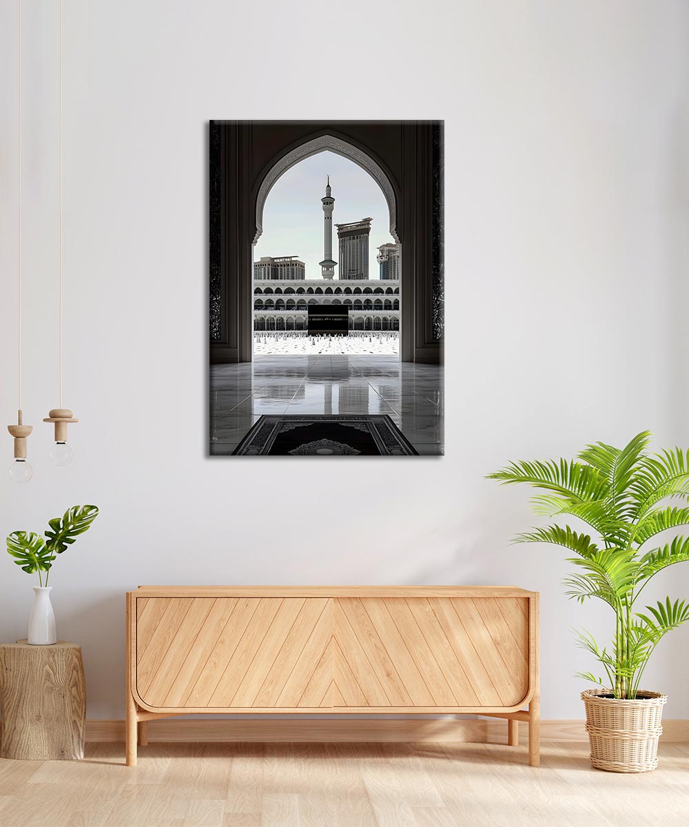Harem’in Sessizliği – Kâbe Manzaralı Kanvas