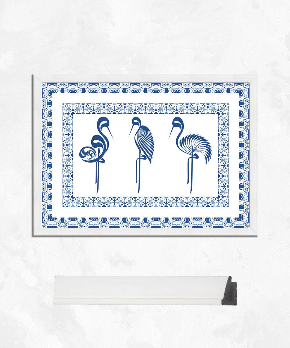 Desenli Hat Sanatı- Çerçeveli Cam Tablo