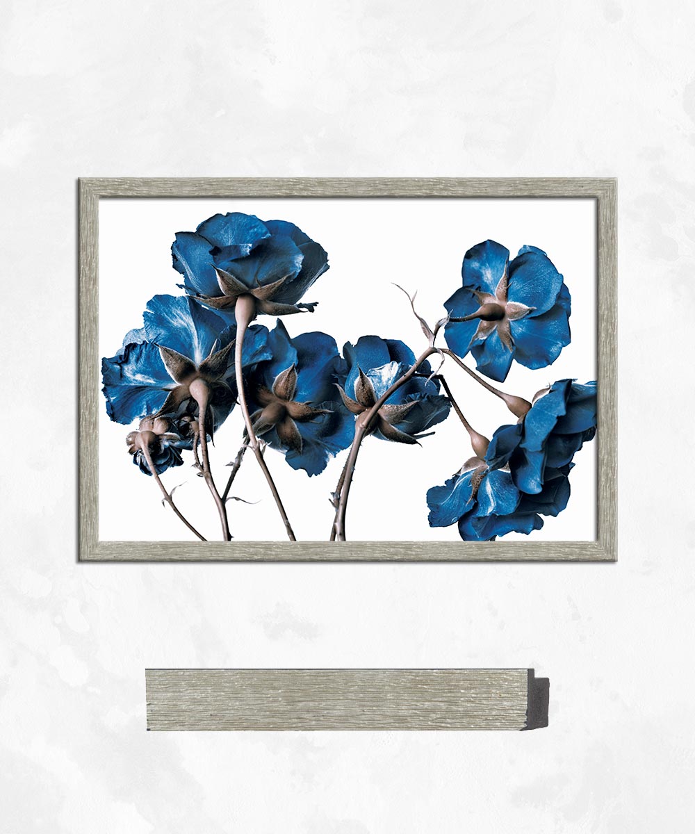 Azure Grace - Çerçeveli Cam Tablo