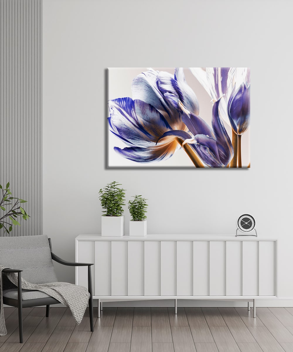 Violet Grace - Çerçevesiz Cam Tablo