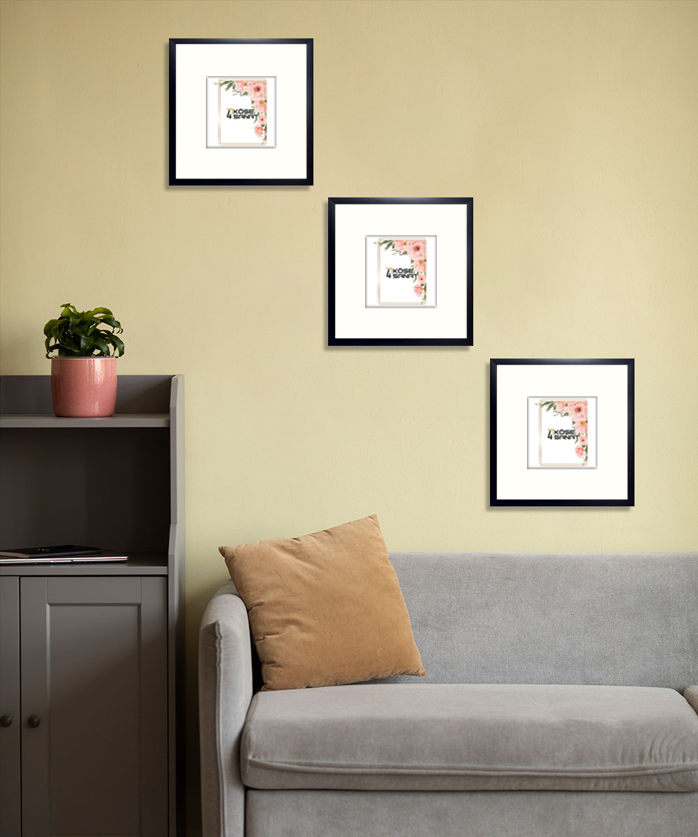 Paspartulu Siyah Çerçeve