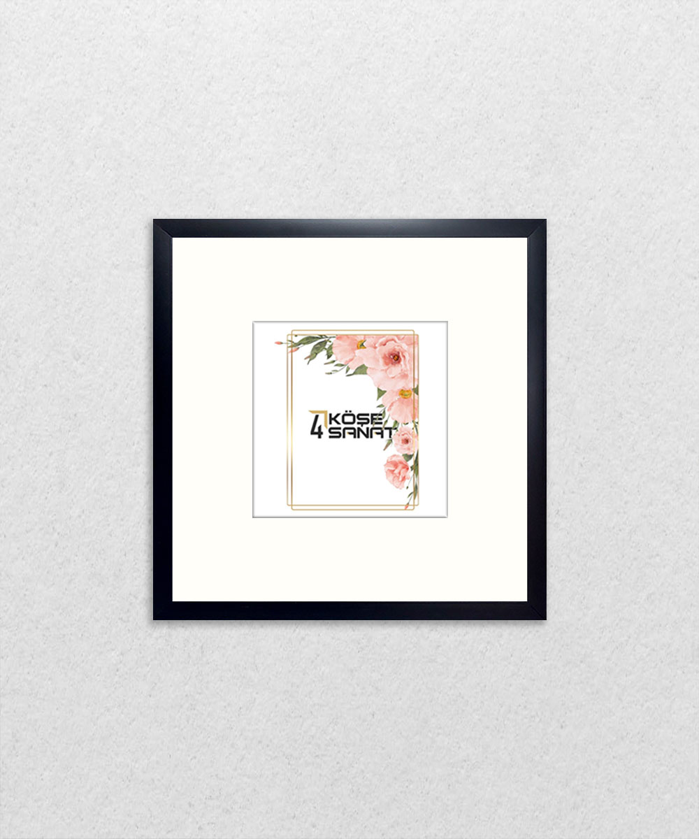 Paspartulu Siyah Çerçeve