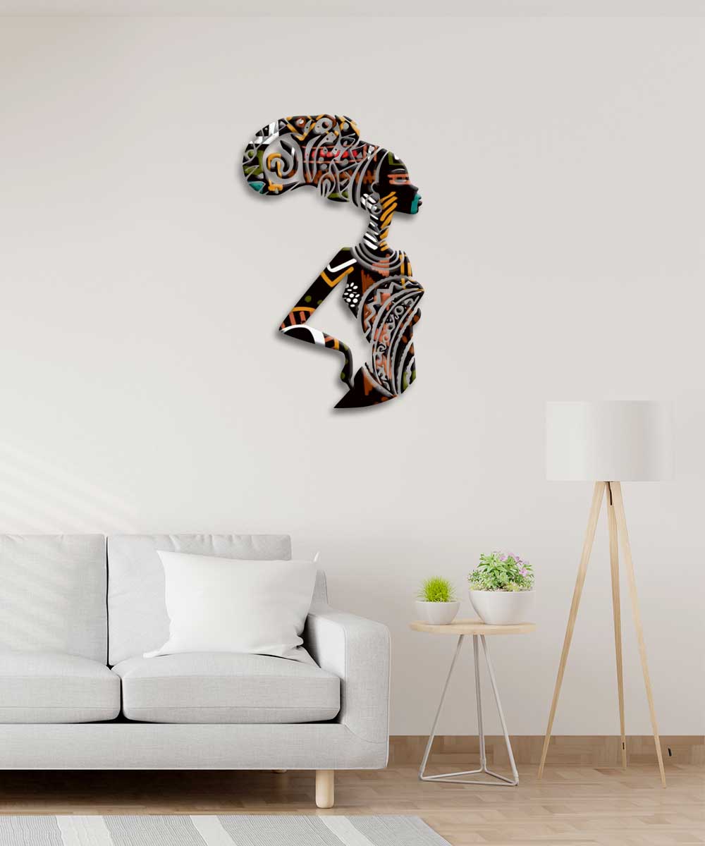 Kökenin Zarafeti – Tribal Siluet Metal Duvar Sanatı