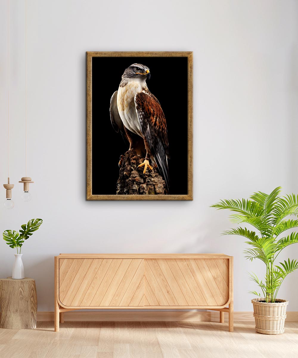 Gücün Sükûneti – UV Baskılı Kartal Tablosu