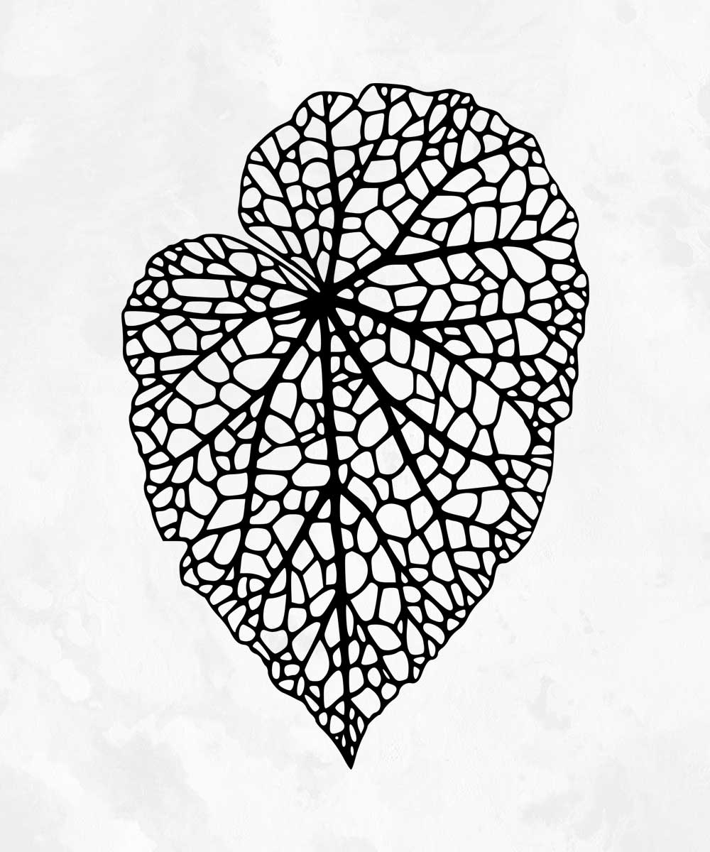 Yaprak Deseni Metal Kesim Dekoratif Tablo