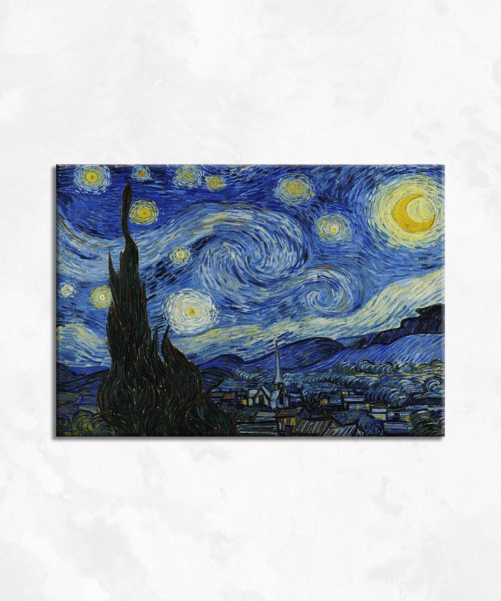 Yıldızlı Gece Kanvas Tablo -Vincent Van Gogh