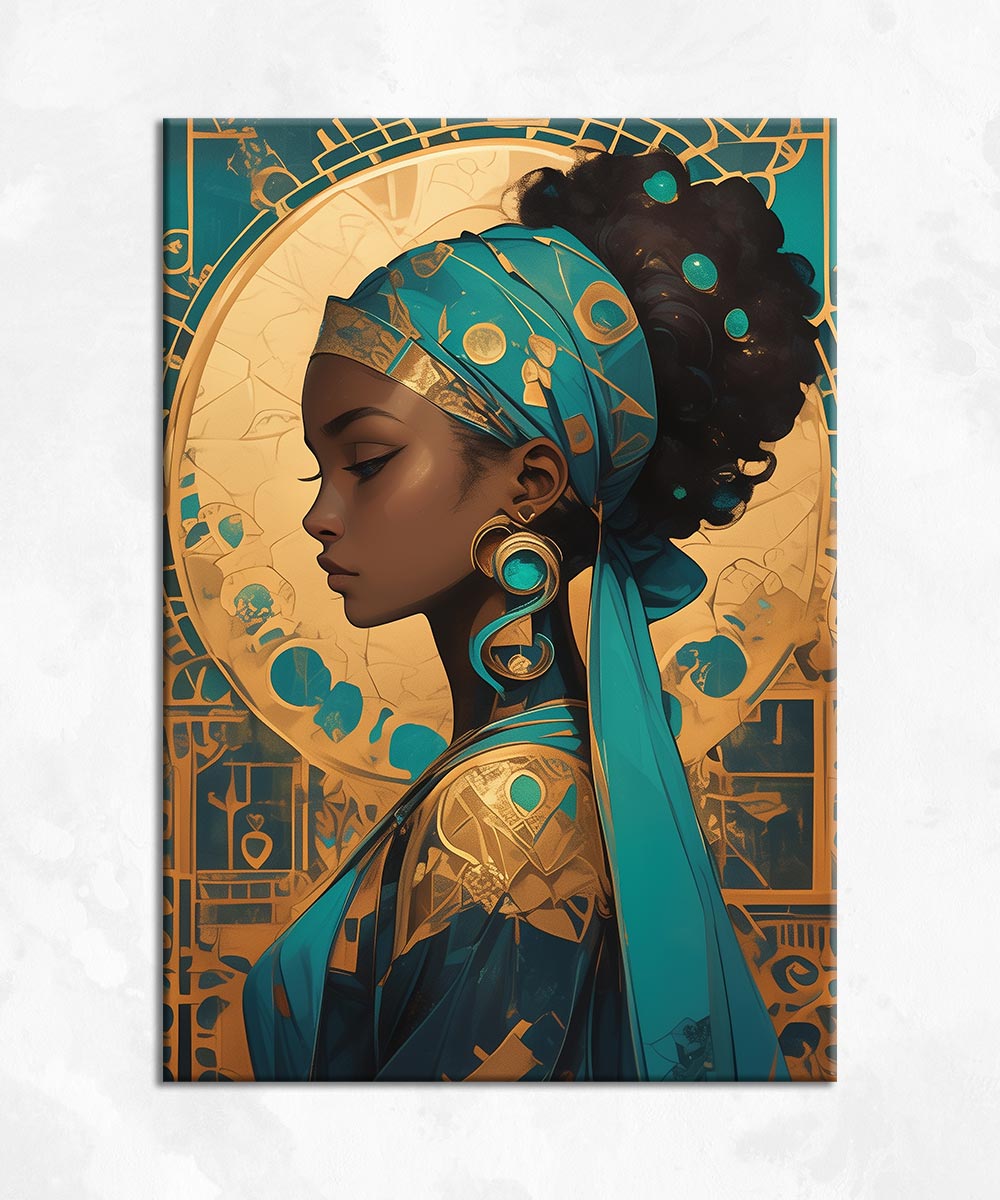 Altın Aura – Mistik Kadın Portresi