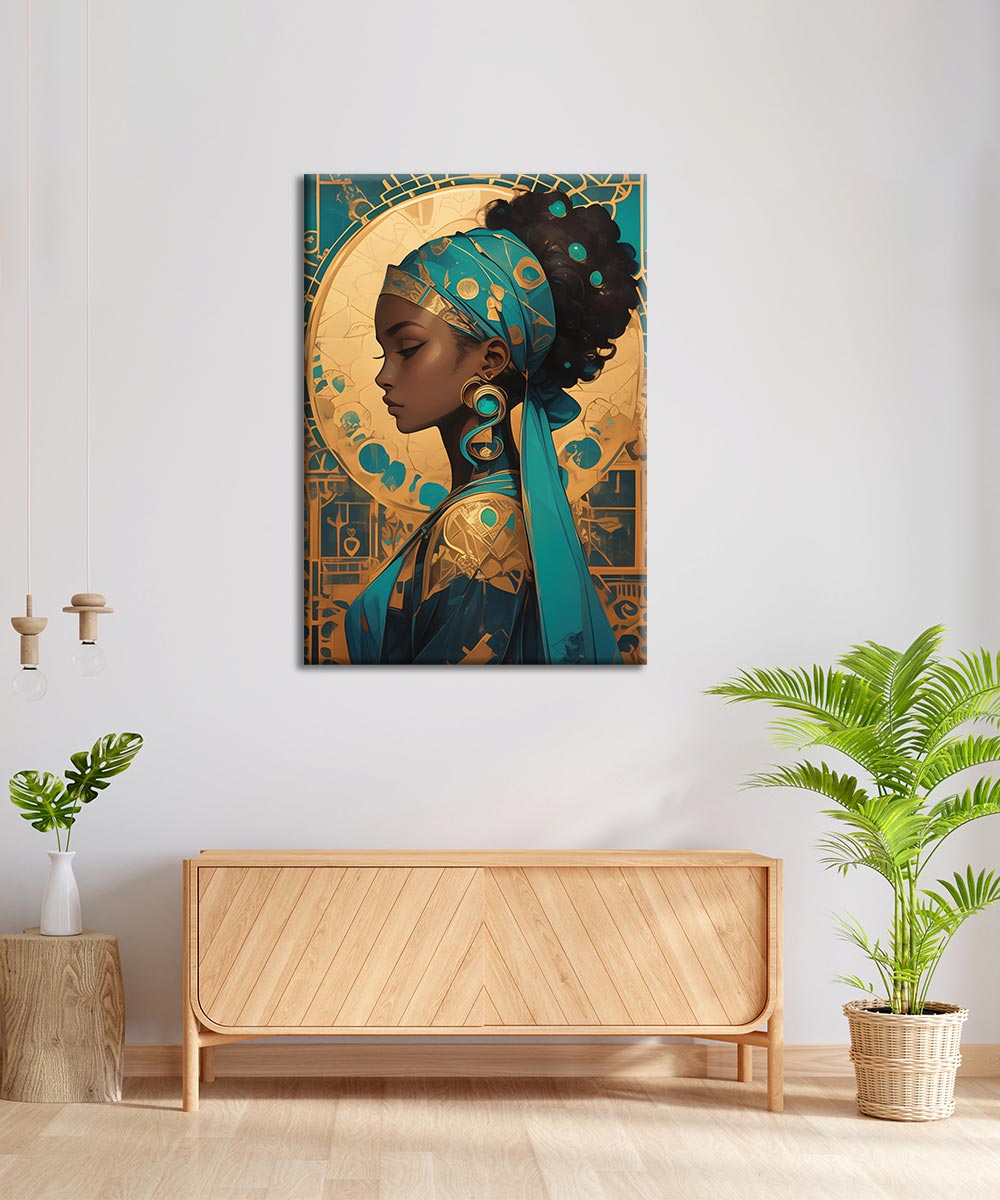 Altın Aura – Mistik Kadın Portresi