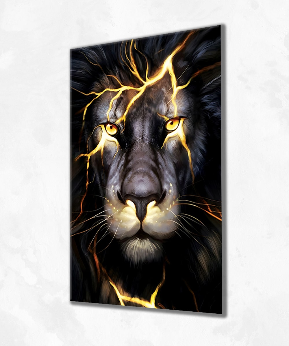 Regal Roar - Çerçevesiz Cam Tablo