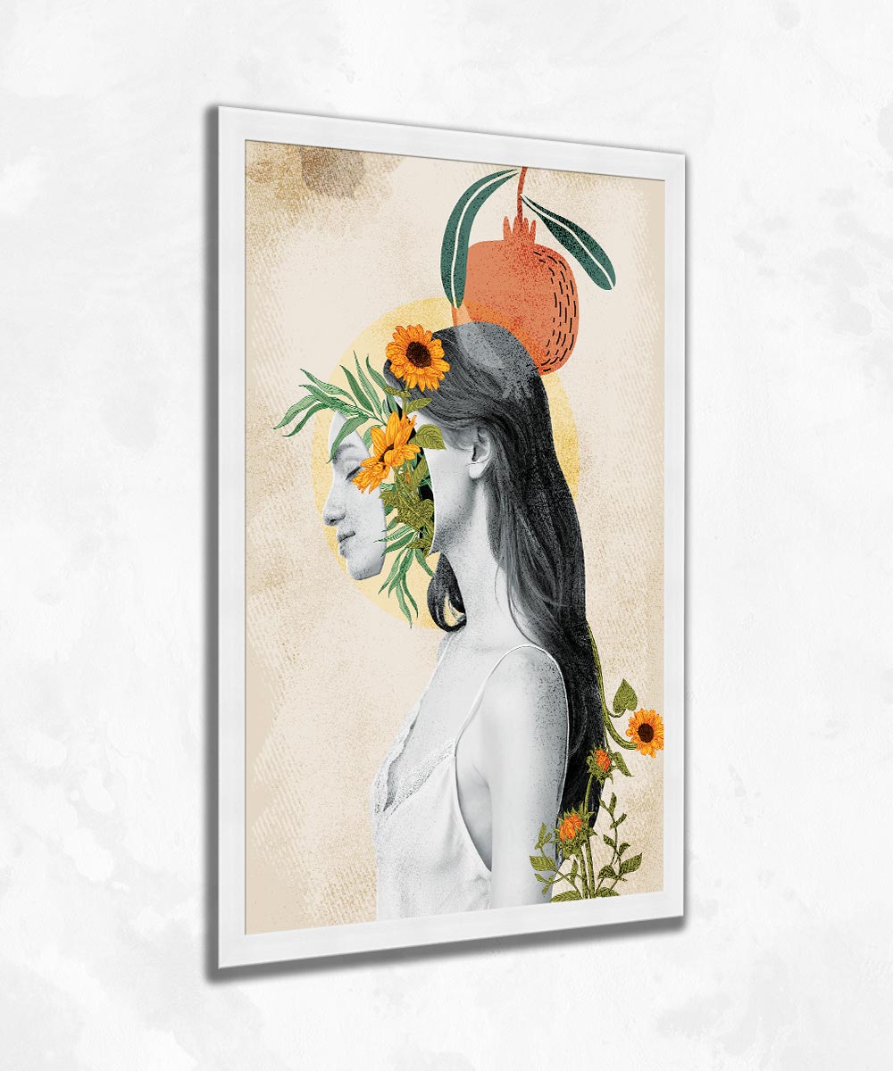 Botanical Mind – Minimal Artistik Çerçeveli Kanvas Tablo