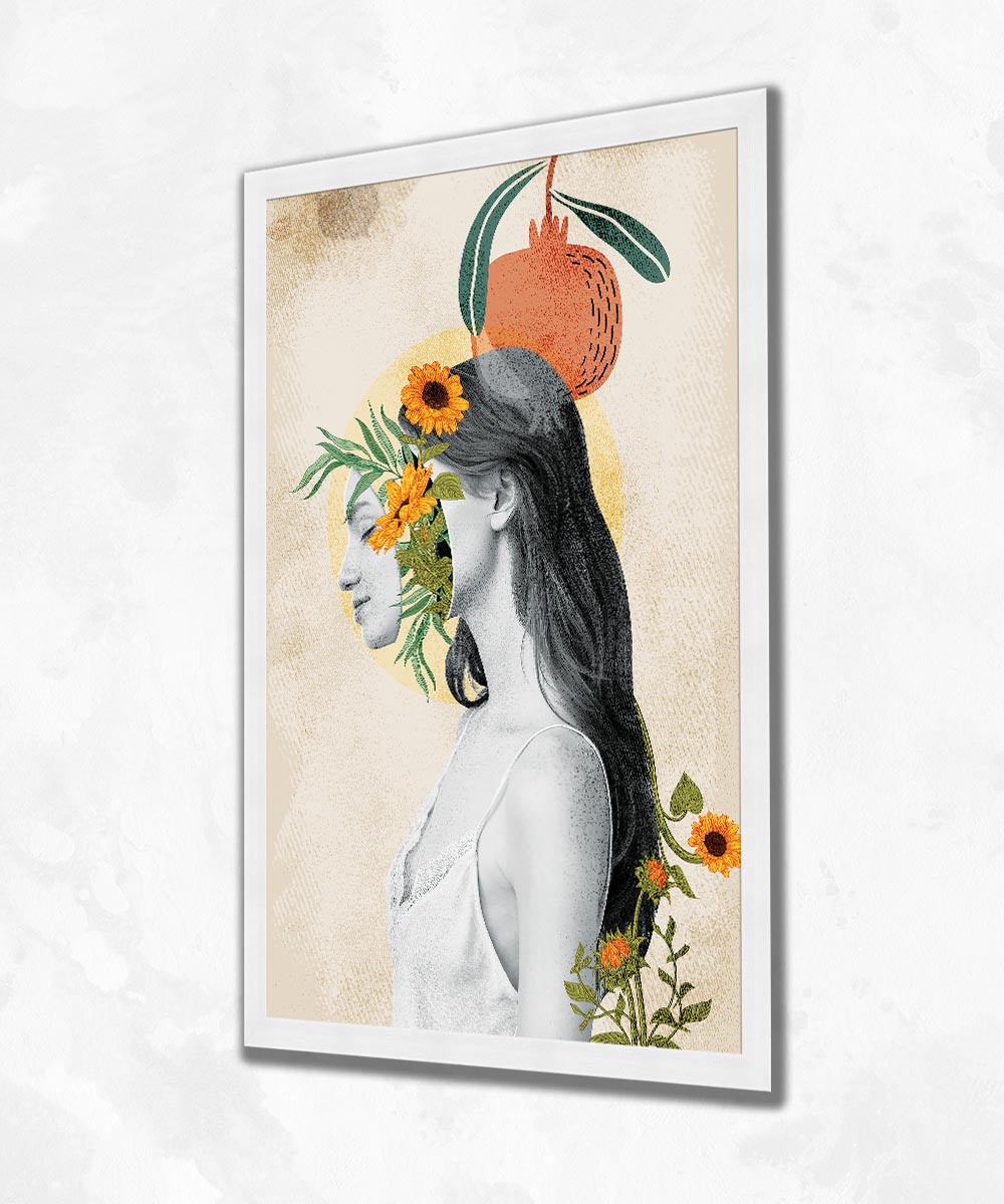 Botanical Mind – Minimal Artistik Çerçeveli Kanvas Tablo