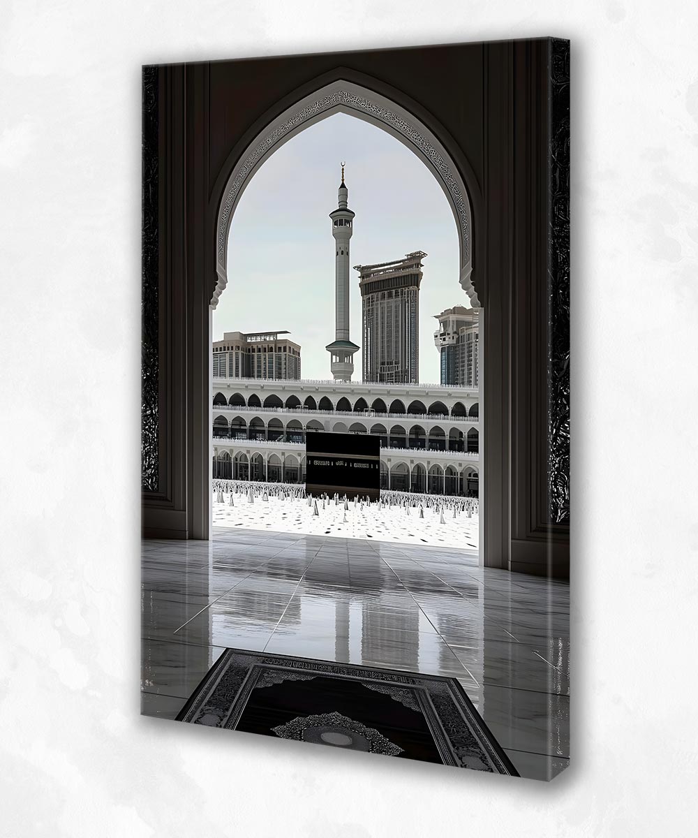 Harem’in Sessizliği – Kâbe Manzaralı Kanvas