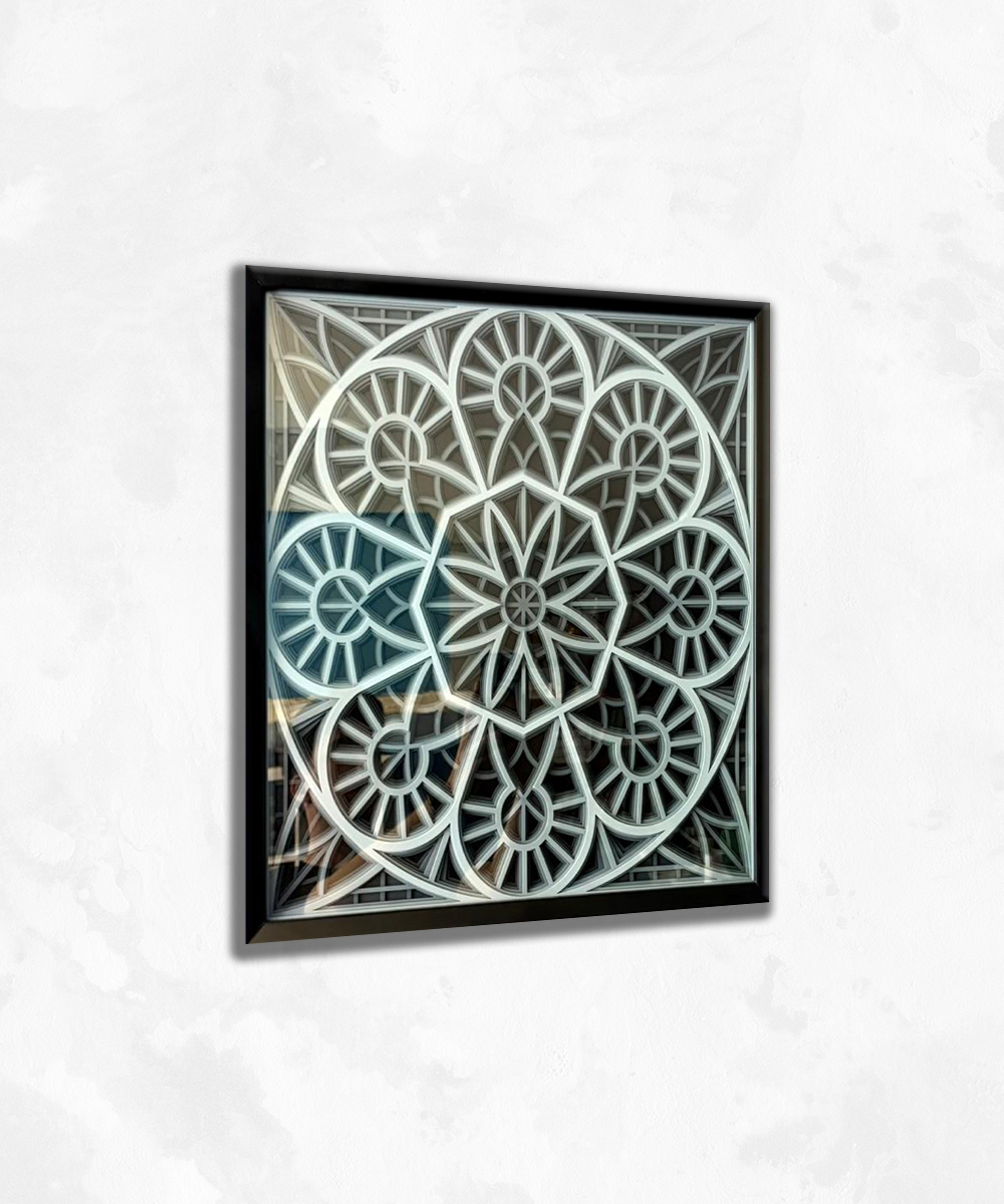 LayerCraft Geometrik Ahşap Tablo – 6 Layer Edition