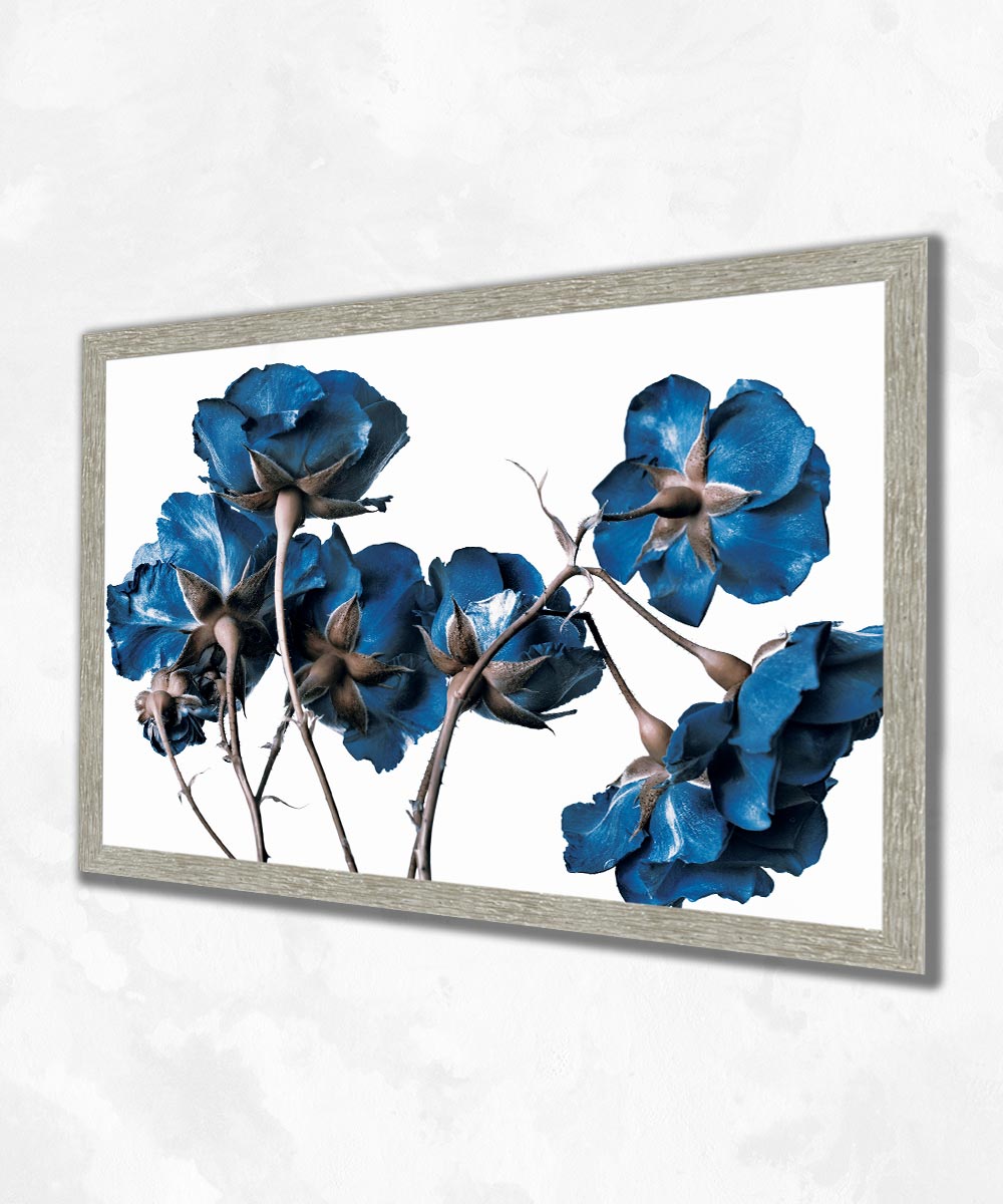 Azure Grace - Çerçeveli Cam Tablo