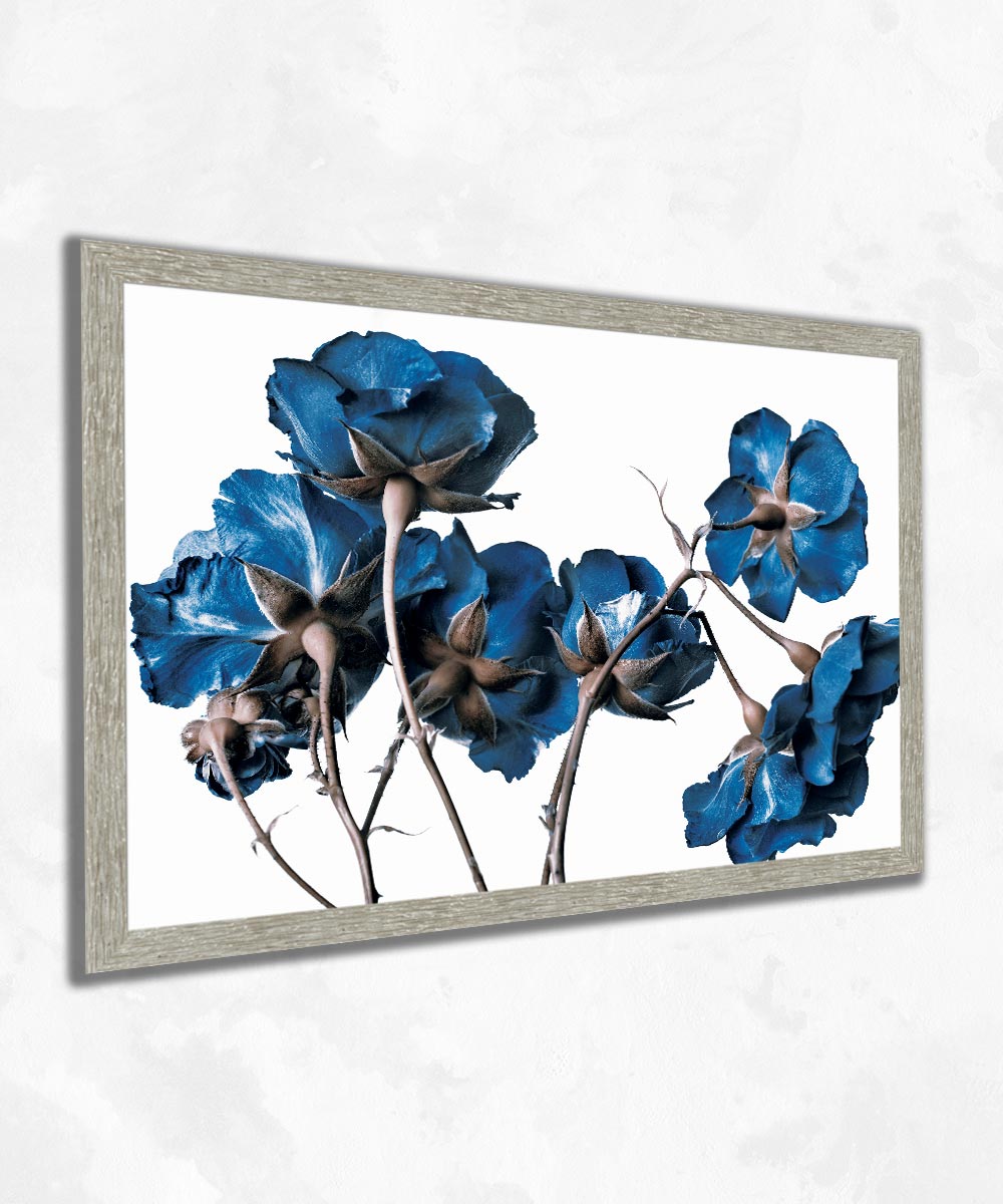 Azure Grace - Çerçeveli Cam Tablo