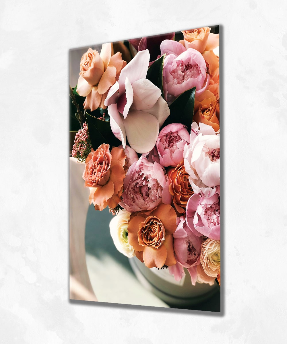Blooming Mood – Modern Floral Akrilik Cam Tablo