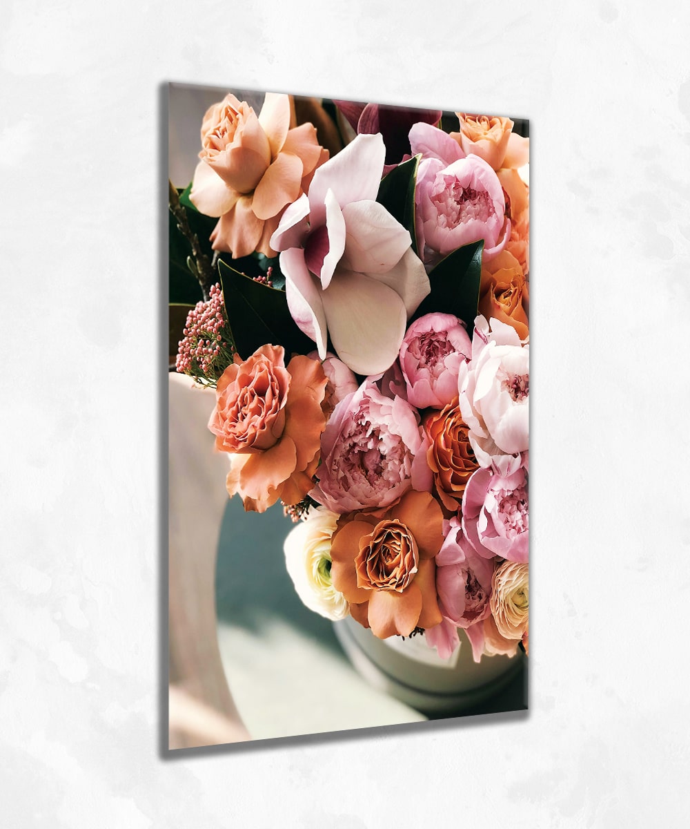 Blooming Mood – Modern Floral Akrilik Cam Tablo