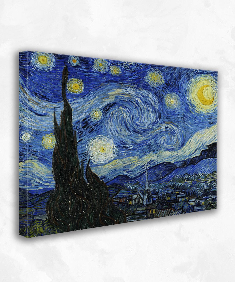 Yıldızlı Gece Kanvas Tablo -Vincent Van Gogh
