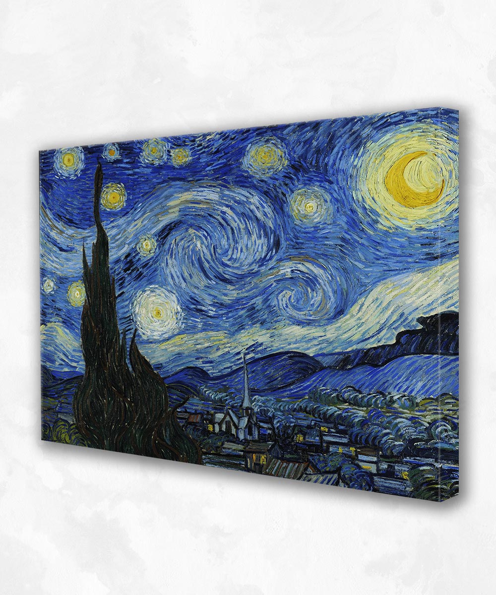 Yıldızlı Gece Kanvas Tablo -Vincent Van Gogh